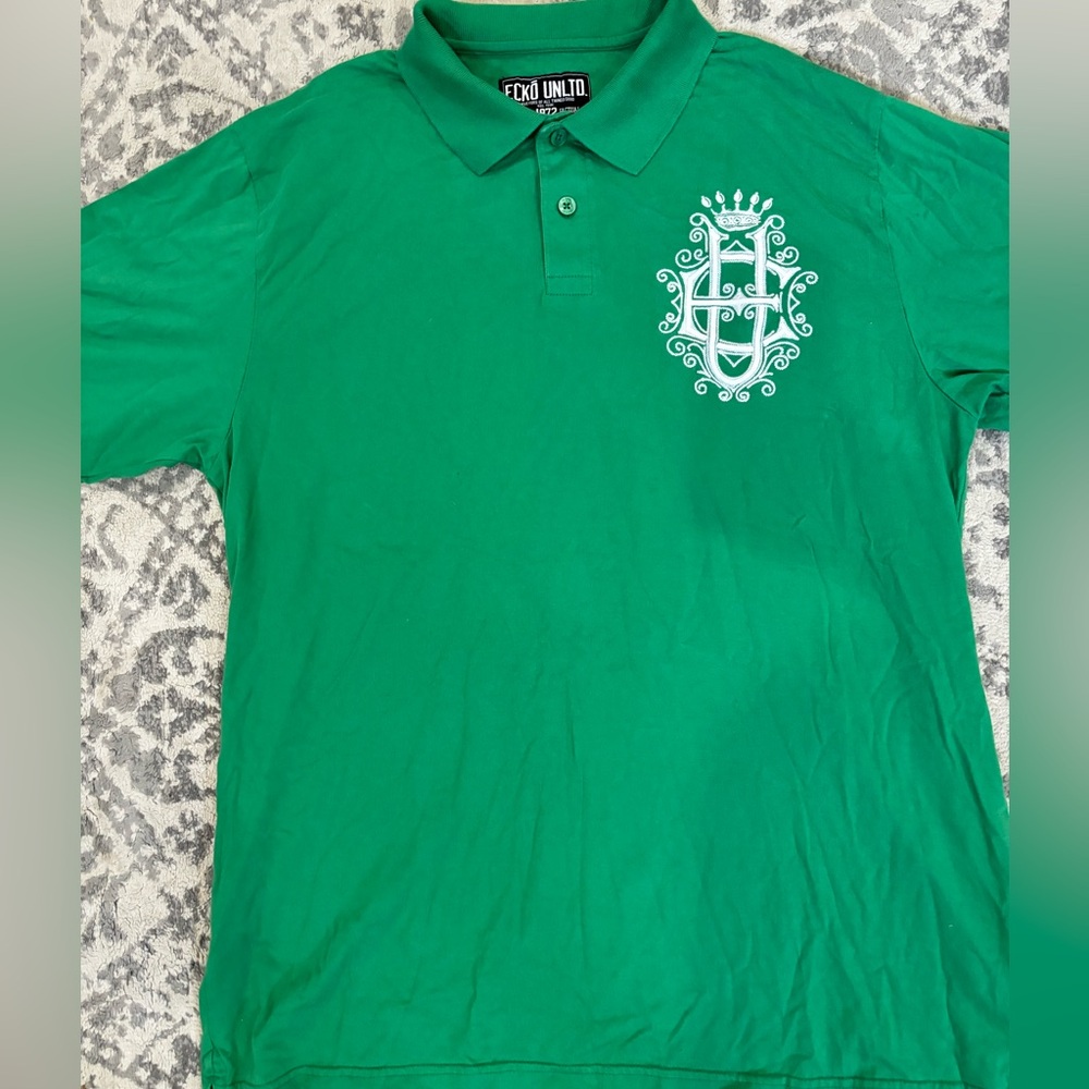 Ecko Unlimited Green Polo Shirt Classic Style